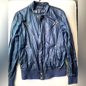 Pleather/denim guess jacket